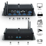 HYSTOU K4 Fanless Industrial PC - 6 COM Ports & Dual Display