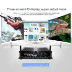 HYSTOU H4 Industrial Fanless Mini PC - 6 COM Ports, Triple Display, Intel Core i5/i7