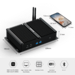 HYSTOU K4 Fanless Industrial PC - 6 COM Ports & Dual Display