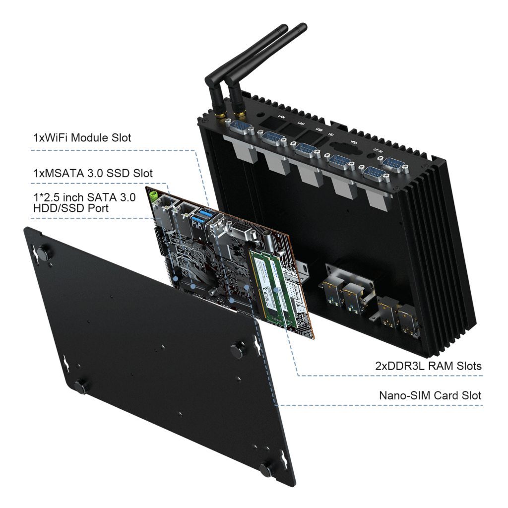 Internal Structure of K4 PC - mSATA & DDR3L Slots