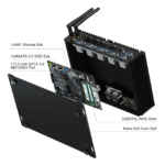 HYSTOU K4 Fanless Industrial PC - 6 COM Ports & Dual Display