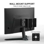 VESA mount bracket support for mounting fanless industrial mini PC to the back of a monitor.