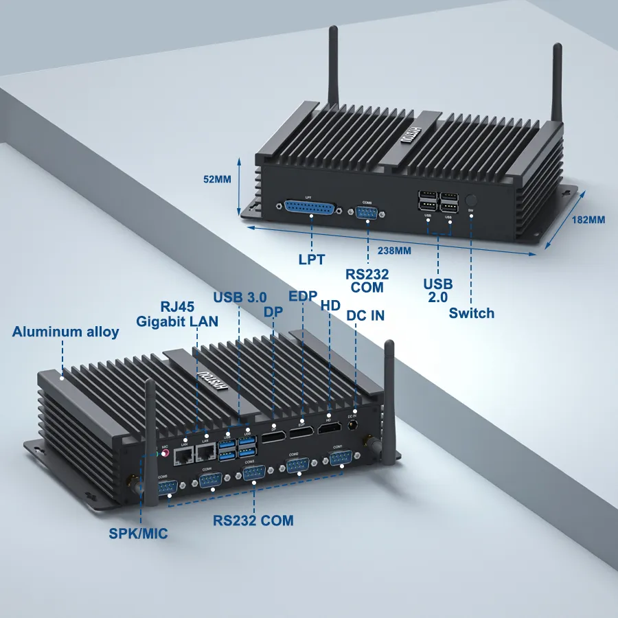 hystou-h4-8th-fanless-industrial-mini-pc-external-ports-dimensions