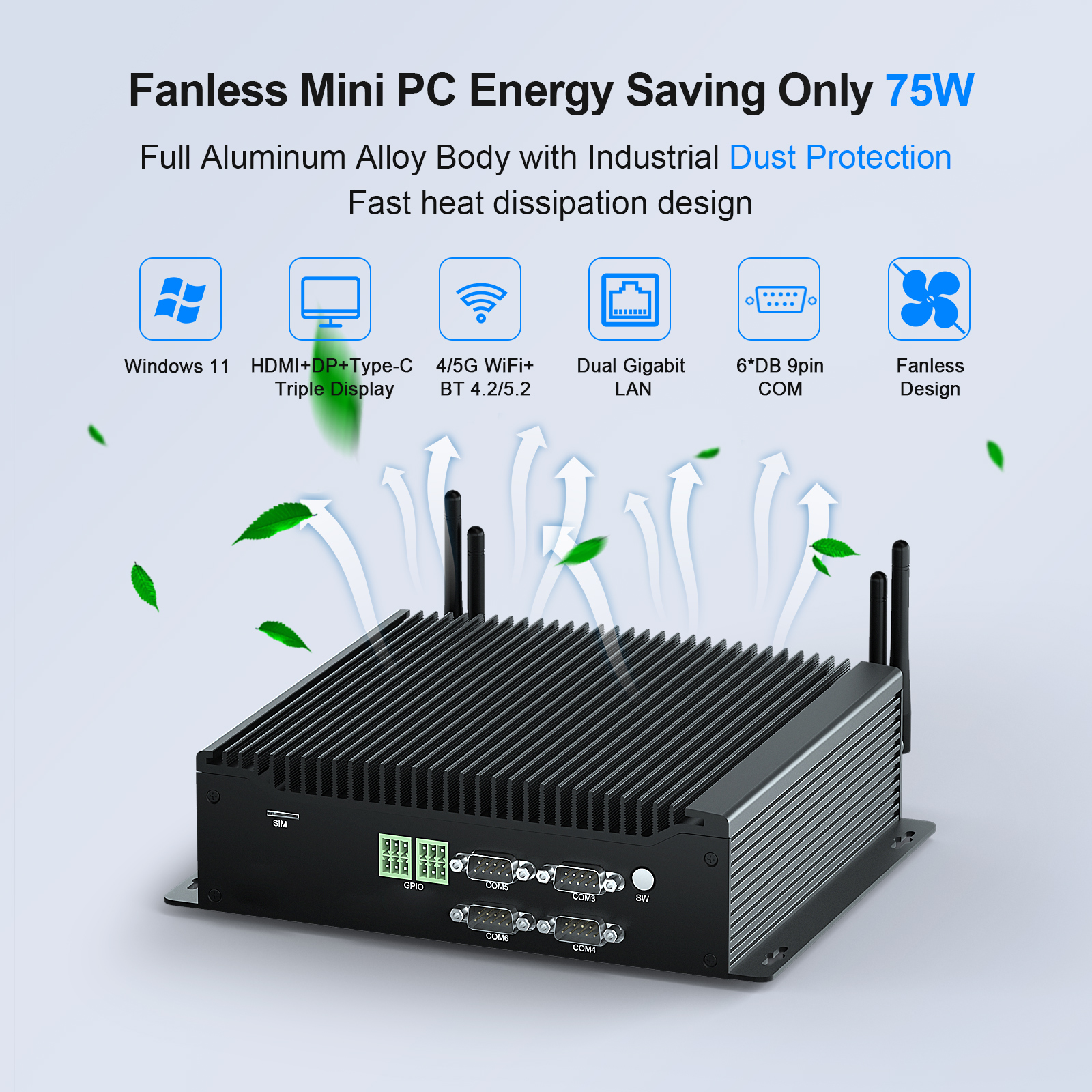HYSTOU Industrial Fanless Mini PC H4T-10th fan (loanword)