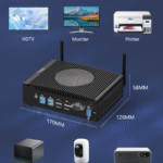 HYSTOU H7 Fan Version Mini PC Compatible with HDTV Monitor Printer NAS Projector