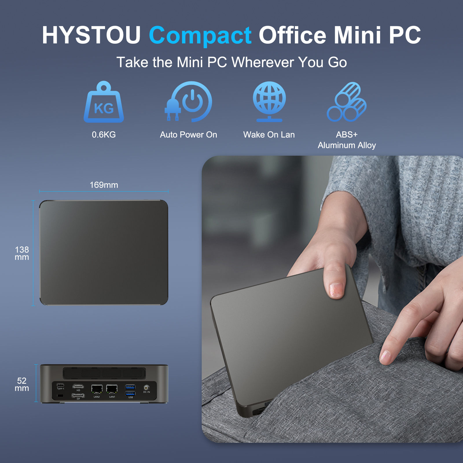 HYSTOU M9 Compact and easy to carry