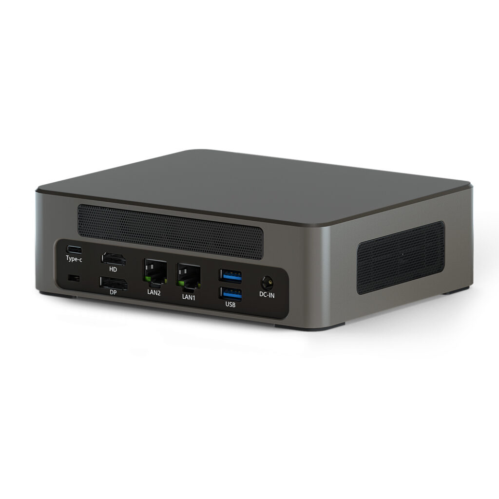 HYSTOU M9 Mini PC Intel i5-1340P Desktop Computer Front View