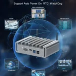 HYSTOU-P09B-6L fanless firewall PC supporting router, network server, industrial management, and auto power on