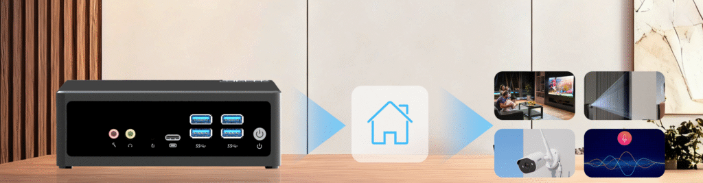 HYSTOU M2 Mini PC with Intel N150/N305 CPU – Dual Gigabit Ethernet & 4K Display