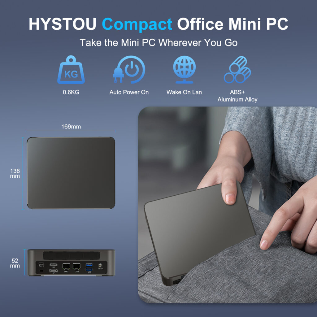 The HYSTOU Mini PC boasts the advantages of being compact and convenient.