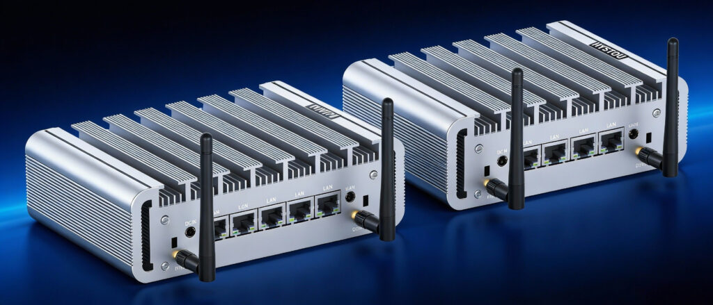 Best budget fanless mini PCs for firewalls Hystou P09B 4L and N100 6-port compared