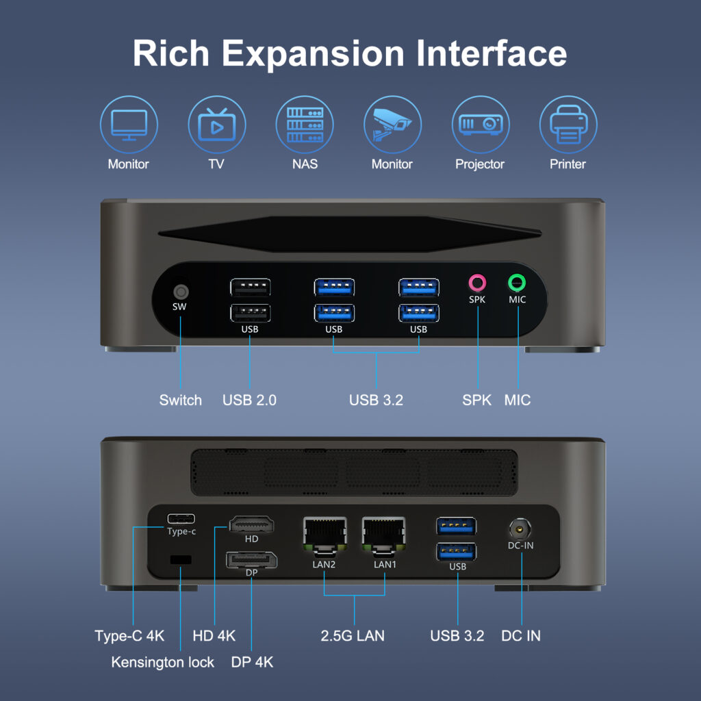 HYSTOU M9 Rear IO ports comparison HYSTOU M9 USB ports vs H6 COM RS232 ports