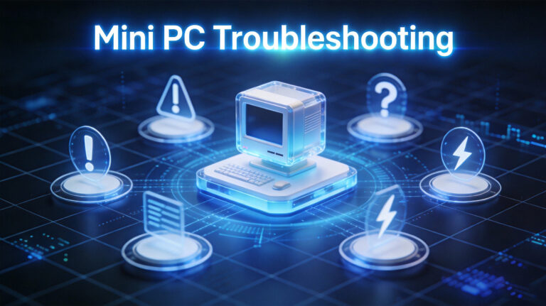 Technical support concept for mini computer troubleshooting