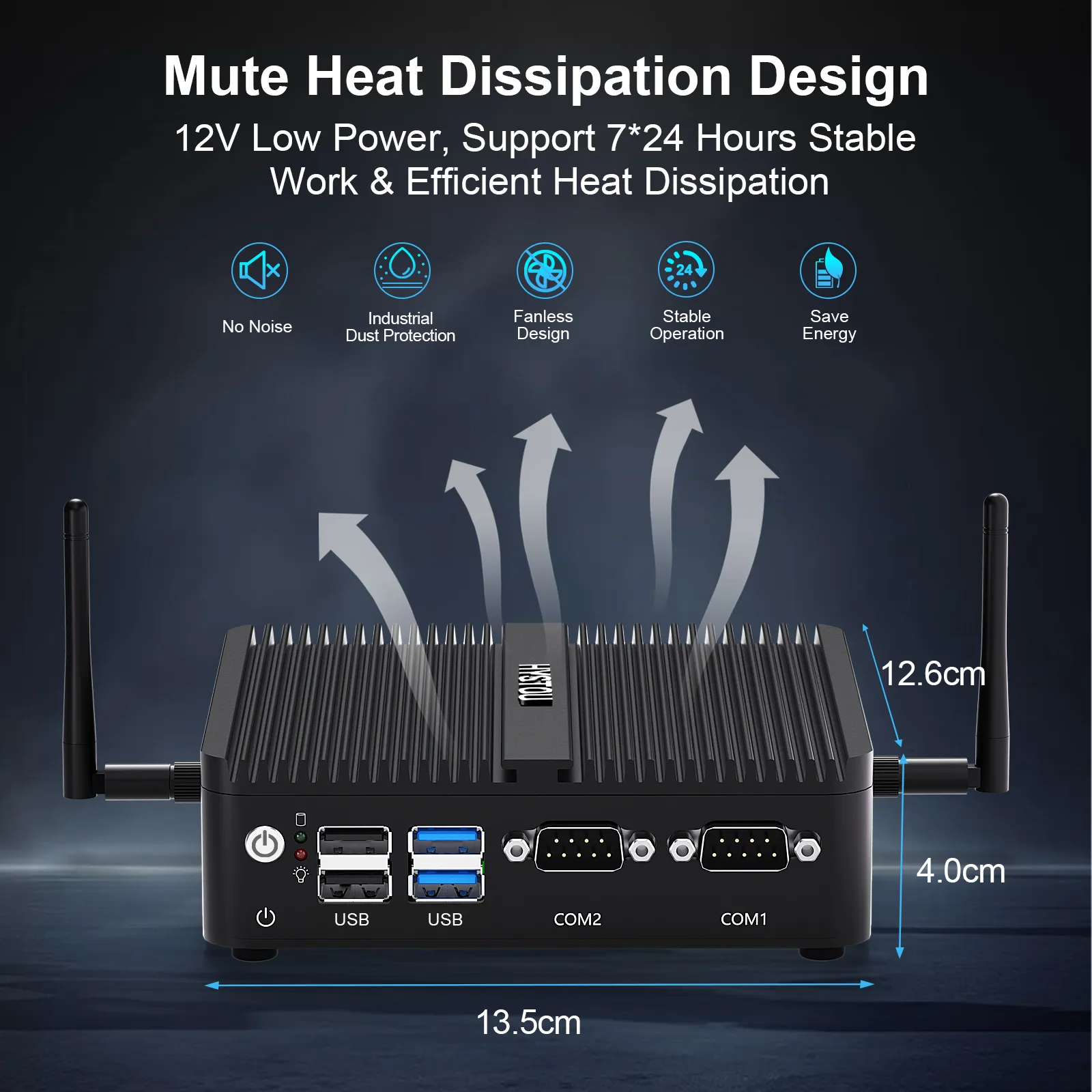 HYSTOU efficient heat dissipation design