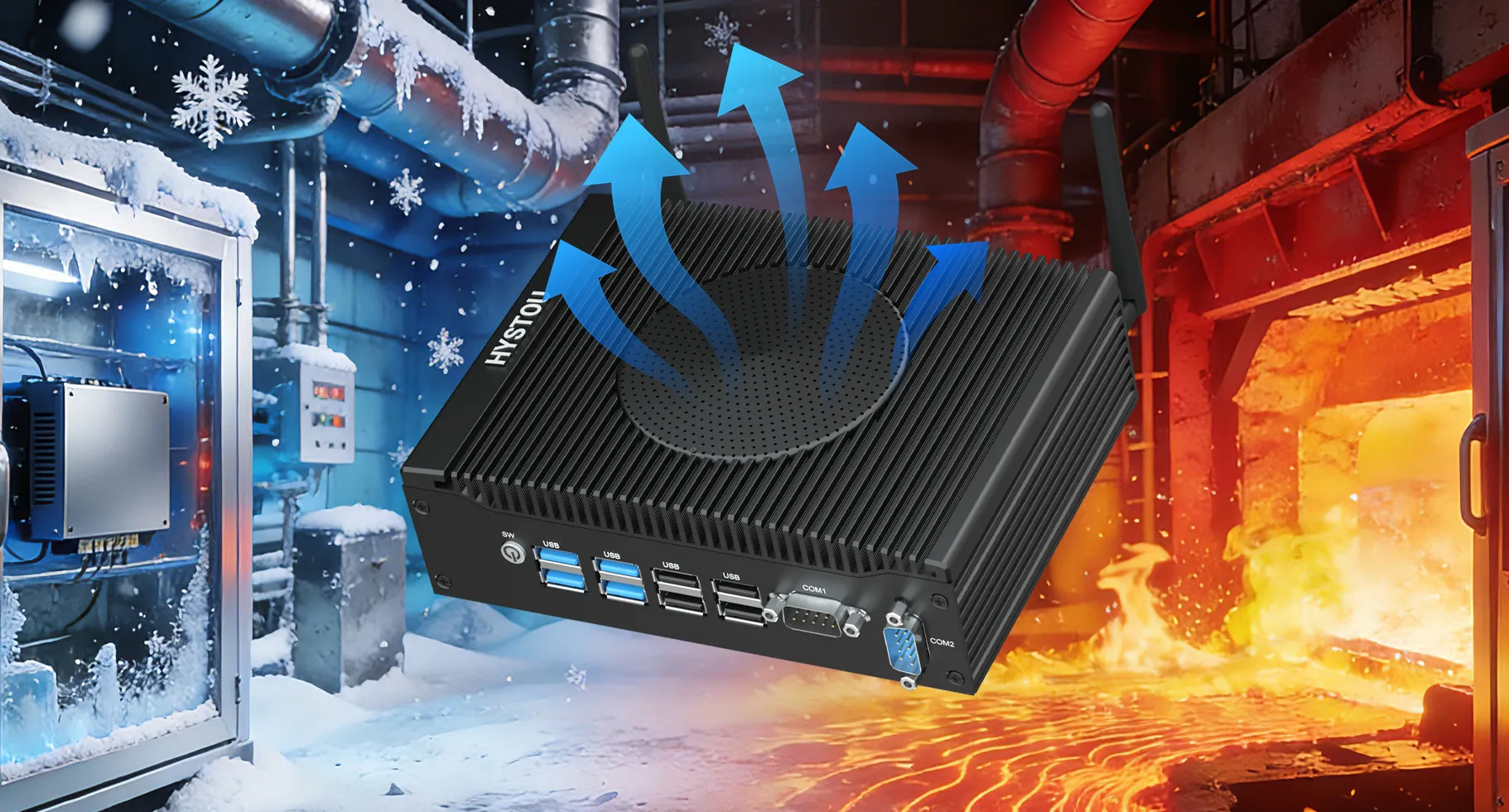 HYSTOU H7 Fan wide temperature