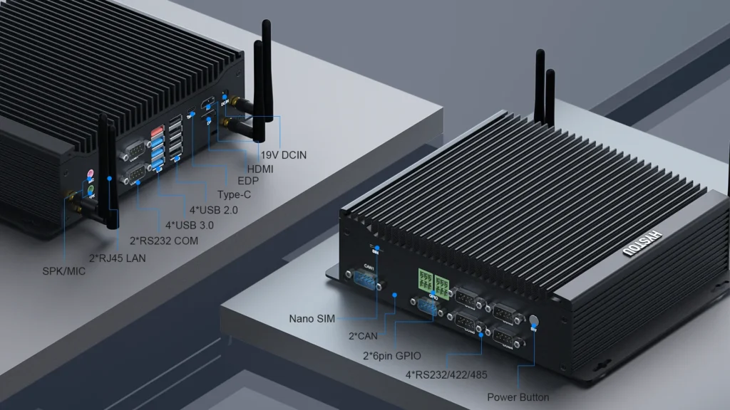 Hystou H4T Industrial Mini PC with Dual CAN Bus and GPIO