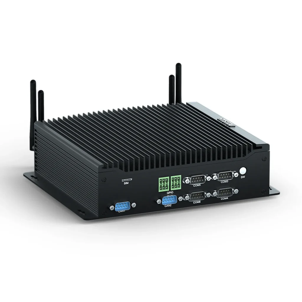 Industrial Mini PC with Fanless Design and Multiple Interface Ports
