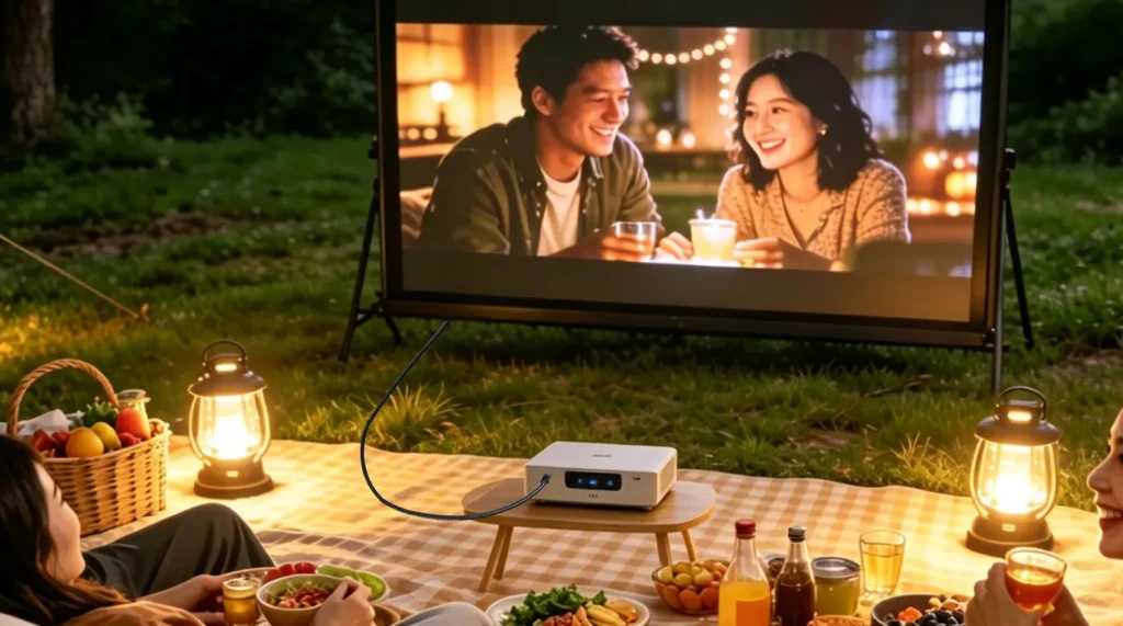 USB-C to HDMI cable for camping