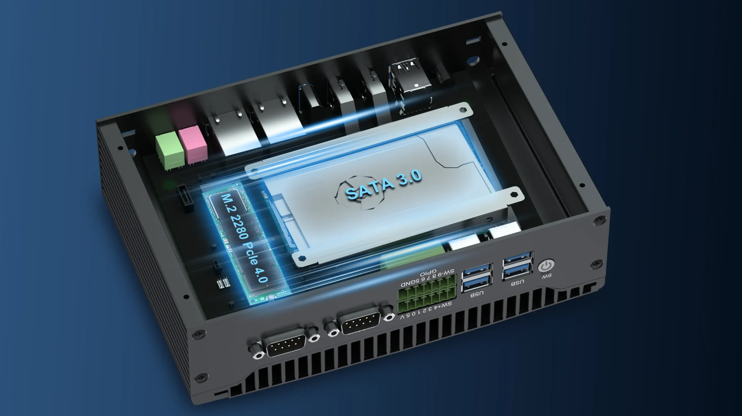 hystou h6-12th fan Dual storage slots