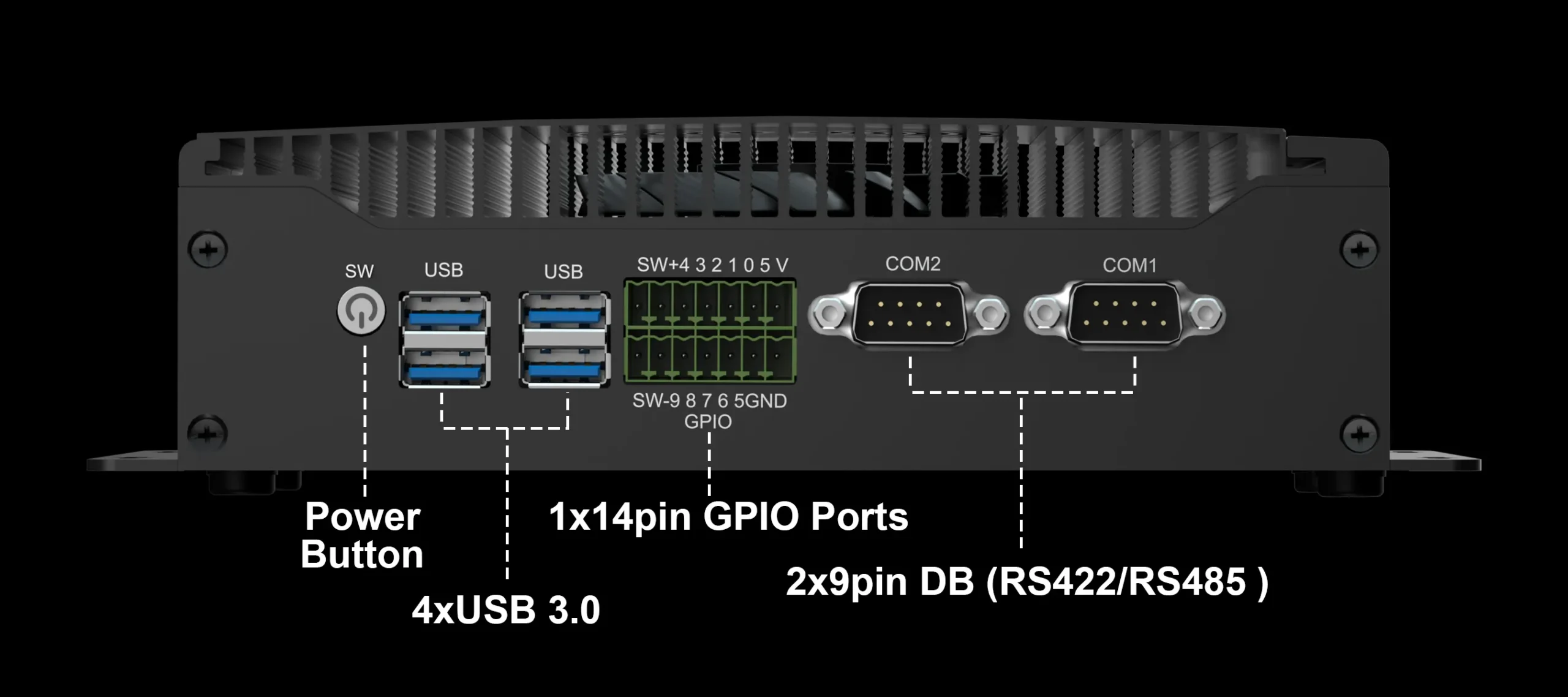 hystou h6-12th fan front interface