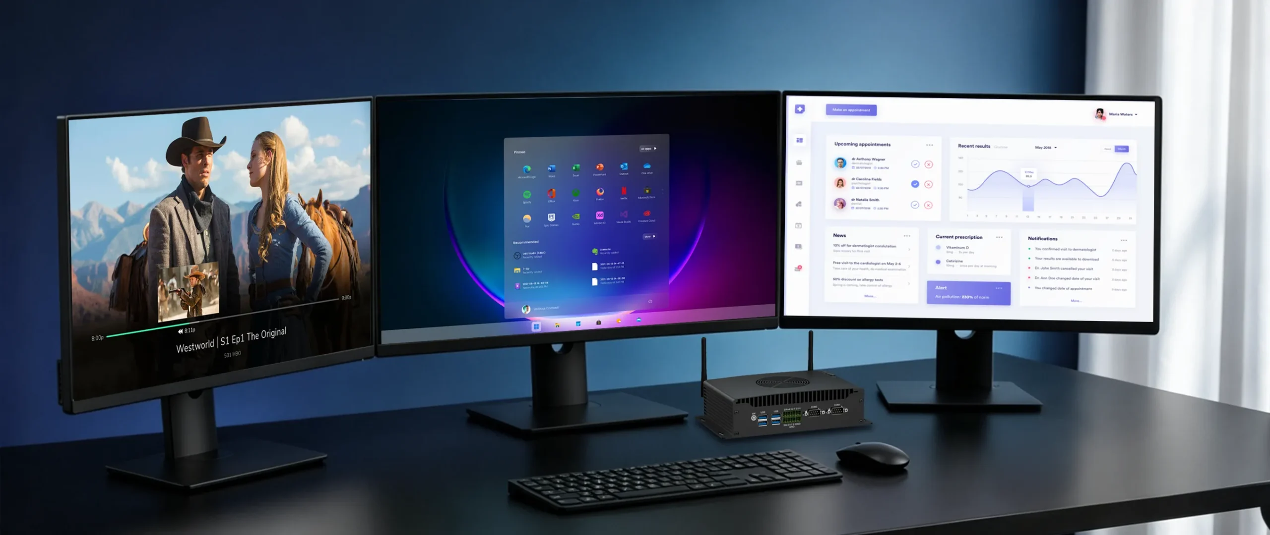 hystou h6-12th fan triple display