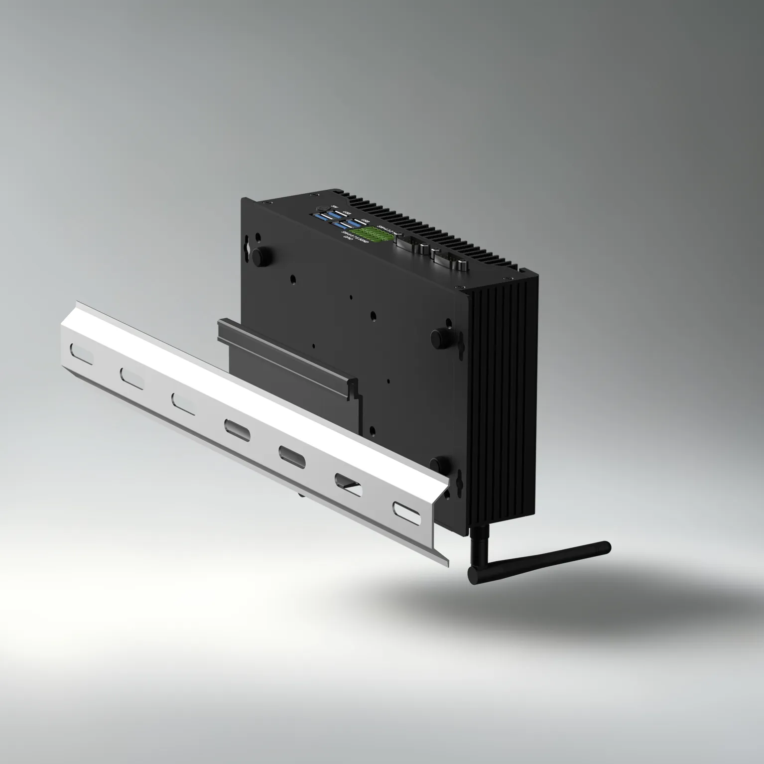 hystou h6-12th fanless din rail