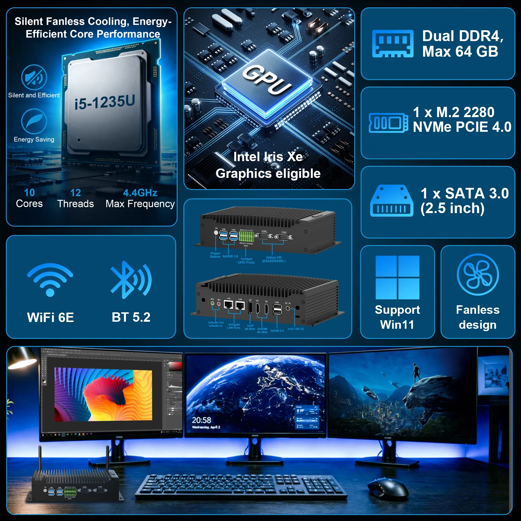 hystou h6-12th fanless selling points