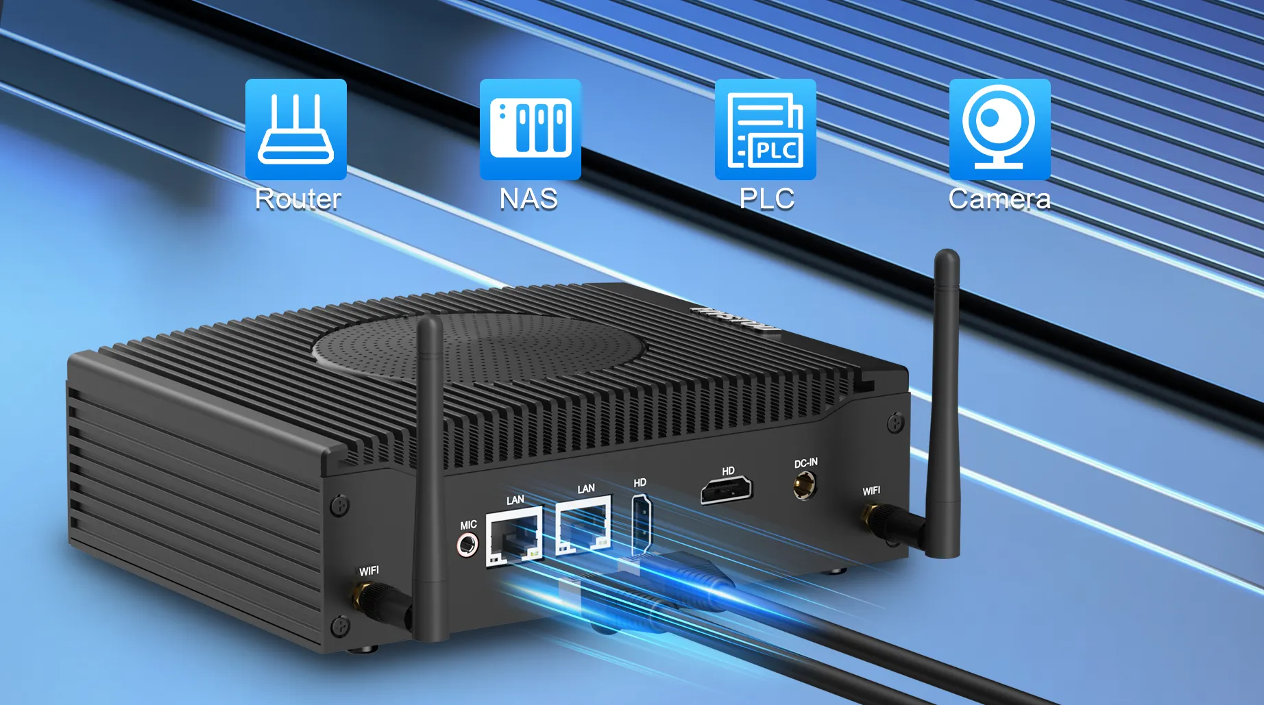 hystou h7-8th fan network port