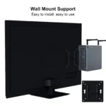 HYSTOU mini PC VESA wall mount bracket, easy to install behind monitor, space-saving office mini computer mounting kit