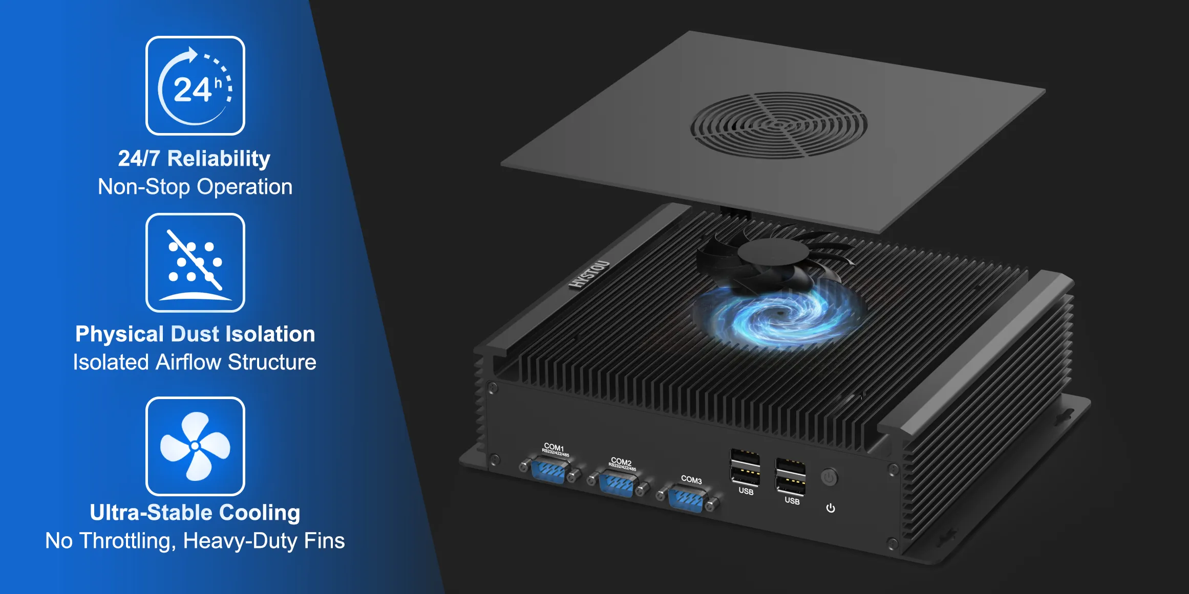 hystou h4-12th v2 Efficient Heat Dissipation