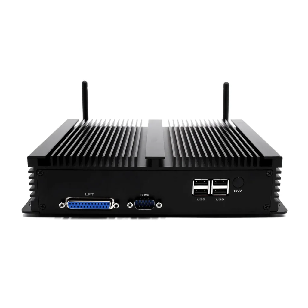 HYSTOU H4 Industrial Fanless Mini PC 6 COM ports triple display