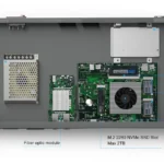Labeled internal view of HYSTOU H1: SO-DIMM DDR4 slot (max 32GB), 2× mSATA (max 1TB), M.2 2280 NVMe (max 2TB), 2.5-inch HDD/SSD bay (max 6TB)