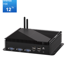 H4-12th Industrial Edge Computing Platform - Front View