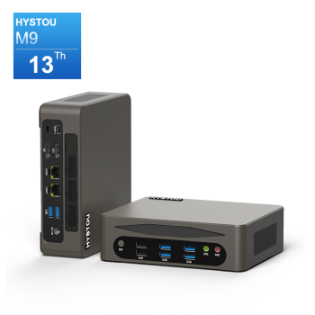 HYSTOU M9 Mini PC Intel i5-1340P Vertical & Horizontal Placement Design