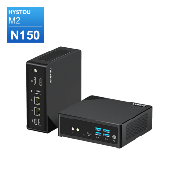 HYSTOU M2 N150 Mini PC Dual Ethernet Desktop Computer