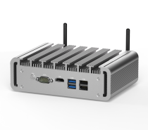 N100 6×2.5G Fanless Firewall Mini PC Interface Close-up for High-Speed Network Connections