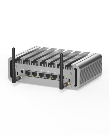 Fanless Firewall Mini PC with Front LAN Ports for Home and Office Network Security
